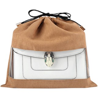 SENSES// Bag Dustproof Storage Bag Drawstring Bundle Organizing Folders Transparent Anti-Luxury Big Brand Leather Bag Protection Bag HKLY