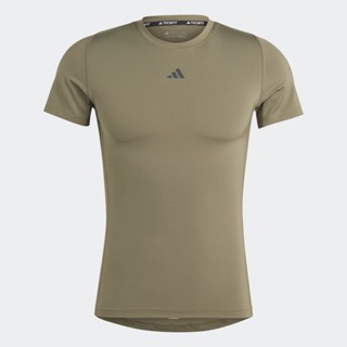 adidas เทรนนิง เสื้อยืดเทรนนิง Techfit ผู้ชาย สีเขียว IM3400