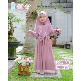 เสื้อกีฬาแขนสั้น ลายทีมมุสลิม Rayyana Gamis Matt Jersey Apk Premium Lebaran สําหรับเด็กผู้หญิง