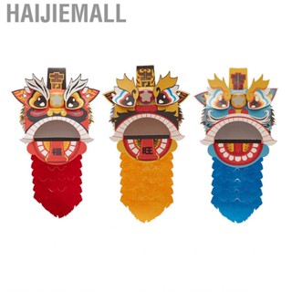 Haijiemall Kids Chinese Lion Dance Head  Paper Material Interesting Educational for Holiday