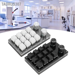 Taurus307 One Handed Macro Mechanical Keyboard 12 คีย์มัลติฟังก์ชั่น DIY ปุ่มกดที่ตั้งโปรแกรมได้สำหรับ Office Gaming Lab