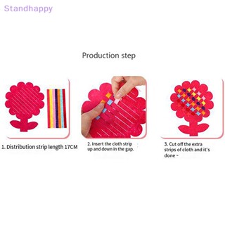 Standhappy ใหม่ ชุดของเล่นตัวต่อทอผ้า แฮนด์เมด DIY สําหรับเด็กอนุบาล