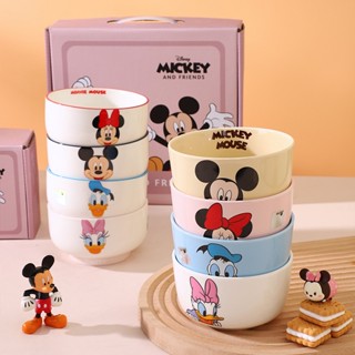 [Disney] กล่องของขวัญ ชามเซรามิค 4 ใบ ของใช้บนโต๊ะอาหาร