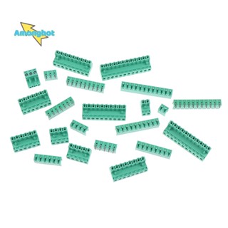 Amonghot&gt; ชุดขั้วต่อสายไฟ PCB 5.08 มม. พิช 300V 15A 2EDG 2 3 4 5 6 7 8 9 10 12Pin