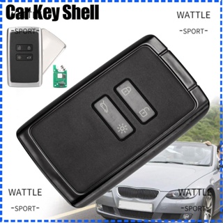 Wattle กุญแจรีโมตรถยนต์ 434MHZ Hitag AES 4A PCF7953M 4 ปุ่มกด สําหรับ Renault Megane 4 Kadjar Espace 5