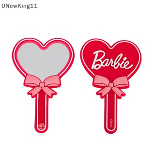 Unewking กระจกแต่งหน้า แบบพกพา ลายการ์ตูนอนิเมะ Barbie Kawaii สีชมพู สําหรับเด็กผู้หญิง