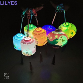 Lilyes โคมไฟ LED รูปดวงจันทร์ กระต่าย ทรงกลม สไตล์จีน ของเล่นสําหรับเด็กอนุบาล