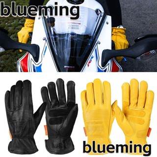 Blueming2 ถุงมือกีฬา กันลื่น ระบายอากาศ ทนต่อการเสียดสี สีเหลือง สีดํา สําหรับขี่รถจักรยานยนต์ ปีนเขา ตั้งแคมป์ กลางแจ้ง