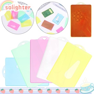 Solighter ซองพลาสติกใส สําหรับใส่บัตรเครดิต บัตรประจําตัวประชาชน 10 ชิ้น