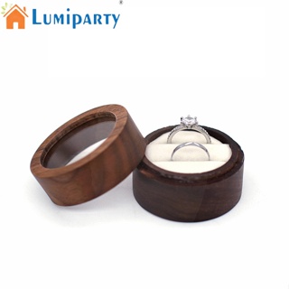 Lumiparty กล่องไม้ใส่เครื่องประดับ แหวนแต่งงาน งานวันเกิด