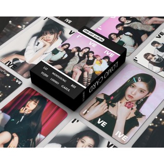 LOMO CARD 55P: ไอฟ์ Ive IVE โลโม่การ์ดแบบ 2 ด้าน โค้งมน ไร้ขอบ ขนาด 8.7×5.7 ซม. Photo card KPOP