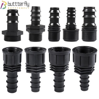 Buttterfly อะแดปเตอร์ข้อต่อท่อ PP PE 16 มม. 20 มม. 25 มม. เกลียว 1/2 นิ้ว 3/4 นิ้ว สําหรับสวน 12 ชิ้น