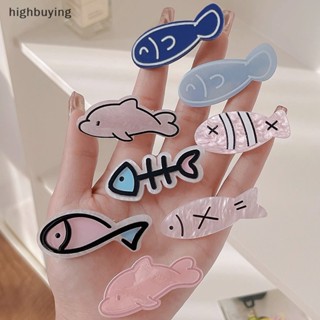 [highbuying] กิ๊บติดผม อะคริลิค ลายการ์ตูนปลาน่ารัก สร้างสรรค์ ฤดูร้อน เครื่องประดับผม สําหรับเด็กผู้หญิง สินค้าใหม่