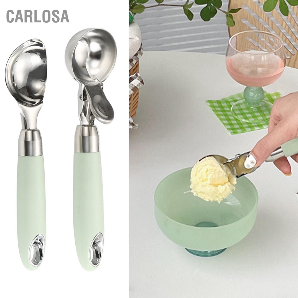 CARLOSA ตักไอศกรีม Smoothing สแตนเลสแขวนรูมัลติฟังก์ชั่ Cupcake Scoop สำหรับ Home KITCHEN Cafe Bar