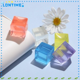 Lontime ของเล่นบล็อคน้ําแข็ง แบบใส นิ่ม ขนาดเล็ก บรรเทาความเครียด สําหรับเด็ก และผู้ใหญ่ 8 ชิ้น