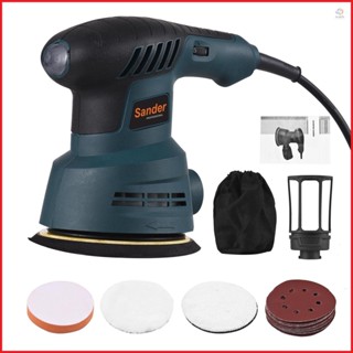 Professional Grade Random Orbit Sander with 6 Speeds - Includes Wool Disc and Sponge Disc