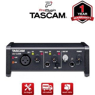 Tascam US-1x2HR  ออดิโออินเตอร์เฟส อุปกรณ์บันทึกเสียง 2In/2Out USB-C รองรับ Mac Windows / I P a d (ProPlugin)