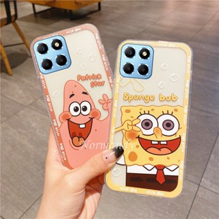 พร้อมส่ง เคสโทรศัพท์มือถือ ซิลิคอน TPU นิ่ม บางมาก ลายการ์ตูนสพันจ์บ็อบ สแควร์แพนท์น่ารัก เรียบง่าย สําหรับ HonorX6a 4G HNONR X6a X5 Plus 4G 5G 2023