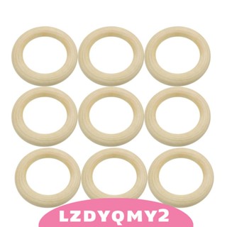 [Lzdyqmy2] แหวนไม้ธรรมชาติ 25 มม. สําหรับงานหัตถกรรม DIY