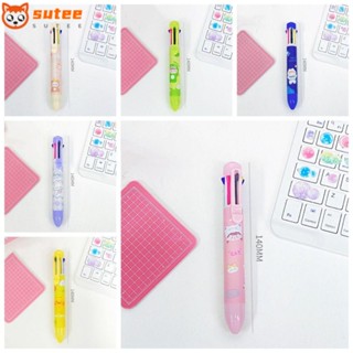 Sutee ปากกาลูกลื่น เครื่องเขียน 10 สี สําหรับนักเรียน สํานักงาน 3 ชิ้น ต่อชุด