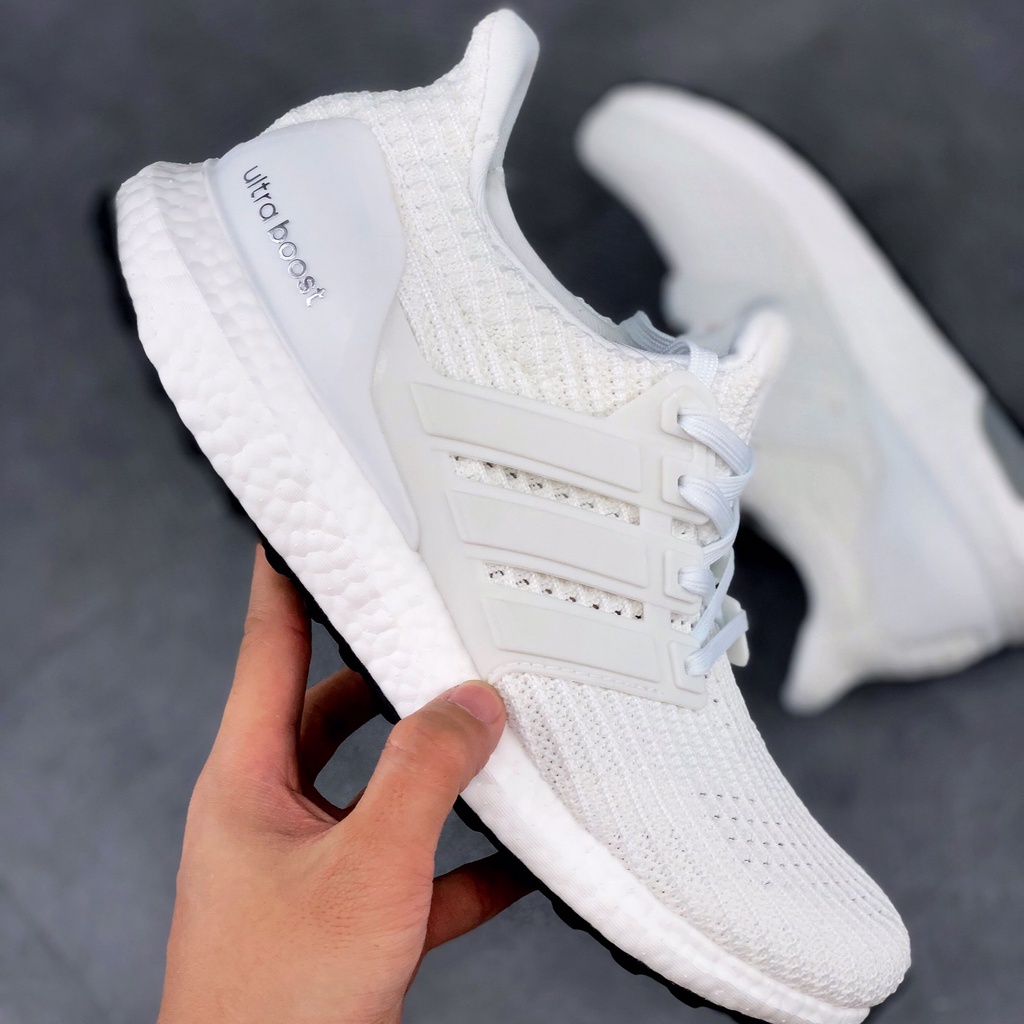 Adidas Ultra Boost 4.0 running original shoes for men and women with box all white sneaker 2022