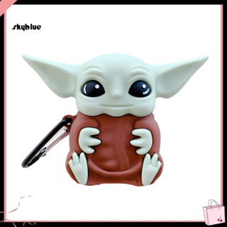 [Sy] เคสหูฟังไร้สาย แบบนิ่ม ลาย Yoda Baby น่ารัก สําหรับ Airpods 1 2