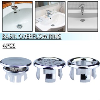 Sink Overflow Ring Kitchen Basin Trim Bath Sink Hole Round Overflow Drain Cover