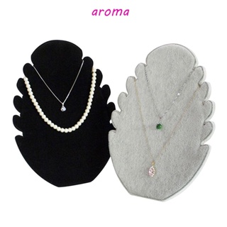 Aroma ขาตั้งโชว์เครื่องประดับ สร้อยคอ ผ้ากํามะหยี่ สะดวก พร็อพถ่ายภาพ