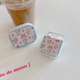 เคสหูฟังเจลนิ่ม กันกระแทก ลายแมวคิตตี้น่ารัก สําหรับ AirPods 1 2 Pro 3 (2021) Pro 2