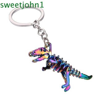 Sweetjohn พวงกุญแจ จี้รูปไดโนเสาร์ สําหรับกระเป๋านักเรียน ของเล่นเด็ก
