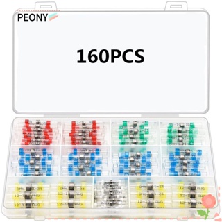 Peonypavilion ตัวเชื่อมต่อสายไฟ 5 ขนาด 5 สี พร้อมกล่องเก็บ สําหรับรถบรรทุก 160 ชิ้น