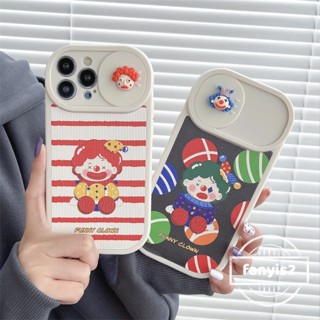 เคสโทรศัพท์มือถือ แบบนิ่ม ลายการ์ตูนโจ๊กเกอร์ มีสไลด์ สําหรับ iPhone 14 13 12 11 Pro Max 14 13 12 11