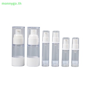 Monnygo ขวดเปล่า พร้อมปั๊ม พลาสติก ขนาด 15-100 มล. สําหรับใส่โลชั่น ครีม เครื่องสําอาง 1 ชิ้น