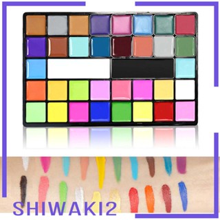 [Shiwaki2] พาเลทสีร่างกาย 36 สี ล้างทําความสะอาดได้ ความอิ่มตัวสูง สําหรับวันหยุด คริสต์มาส