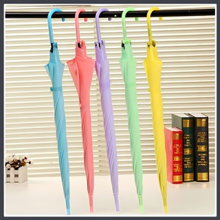ร่ม ใส ร่มกันฝน ร่มแฟชั่นญี่ปุ่น ร่มยาวเรนโบว์สีพาสเทล สีสันสดใสน่ารักมาก คุณภาพดีราคาถูก  Umbrella