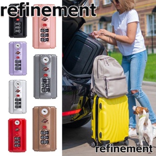 Refinement อุปกรณ์ล็อคกระเป๋าเดินทาง แบบใส่รหัสผ่าน 3 หลัก กันขโมย แบบพกพา