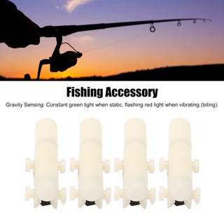 Fishi 4PCS Rod TIP GLOW Sticks ตกปลากัด Light Alert การตรวจจับแรงโน้มถ่วง Sensitive แฟลชใช้งานร่วมกับอุปกรณ์ตกปลา