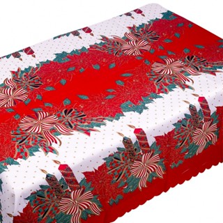 ⚡XMAS⚡Festive Red Christmas Tablecloth for Xmas Party Dinner Table 150x180cm