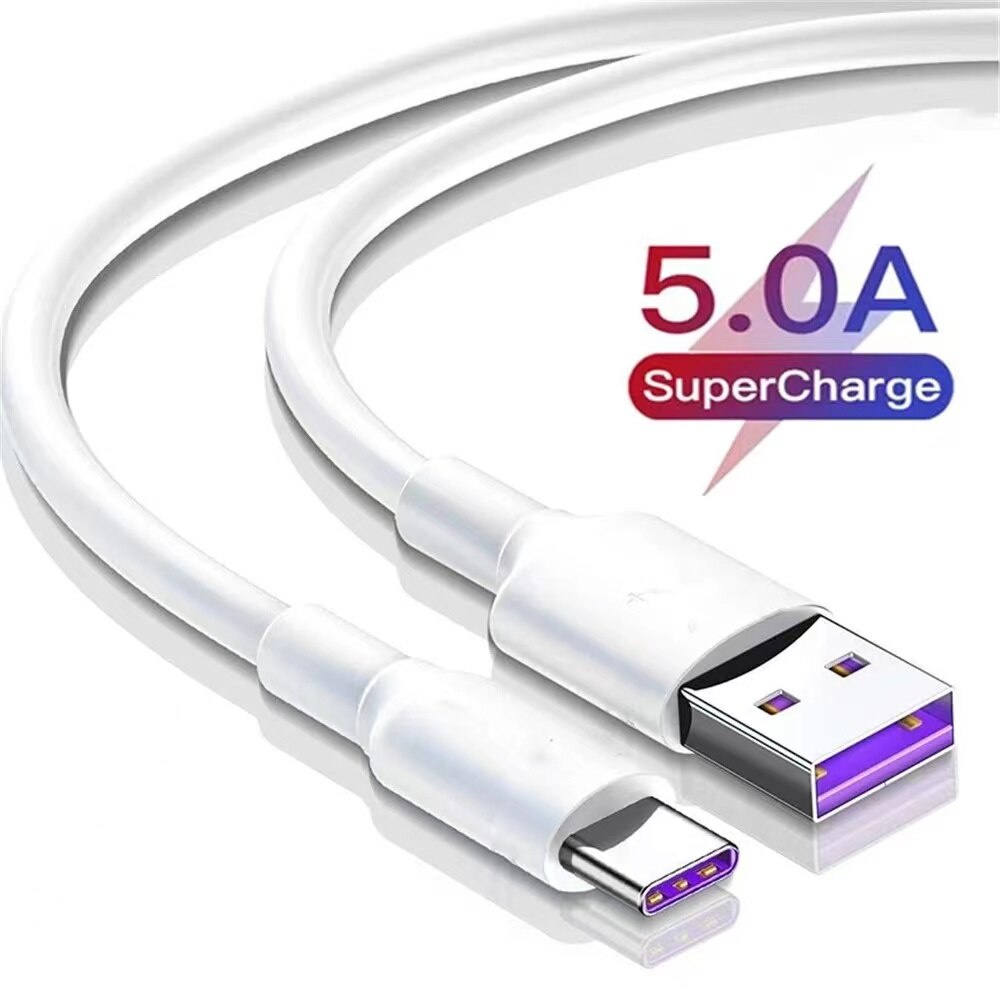 สายชาร์จ USB type C ยาว 1 เมตร Super Fast Charging Cable USB 5A