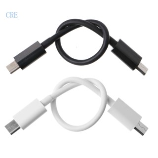 Cre สายเคเบิลอะแดปเตอร์ชาร์จ USB 3 1 Type-C เป็น USB 2 0 Micro-B Micro USB