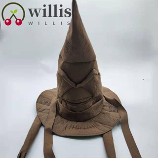 Willis หมวกแม่มด เครื่องแต่งกาย พร็อพคอสเพลย์ สีน้ําตาล สําหรับปาร์ตี้ฮาโลวีน