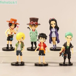 Fishstick1 โมเดลฟิกเกอร์ PVC รูปการ์ตูนลูฟี่ Luffy Roronoa Hancoc Zoro ของเล่นสําหรับเด็ก