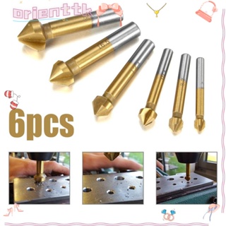 Orienttk ดอกสว่านเคาน์เตอร์ซิงค์ HSS 3 ฟลุต 90 องศา 6.3 8.3 10.4 12.4 16.5 20.5 มม. ด้ามจับกลม คุณภาพสูง