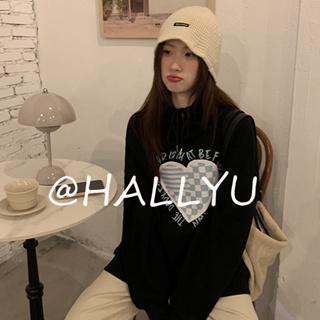 HALLYU  เสื้อผ้าผู้ญิง แขนยาว เสื้อฮู้ด คลุมหญิง สไตล์เกาหลี แฟชั่น  ทันสมัย สบาย Chic คุณภาพสูง A98J38C 36Z230909