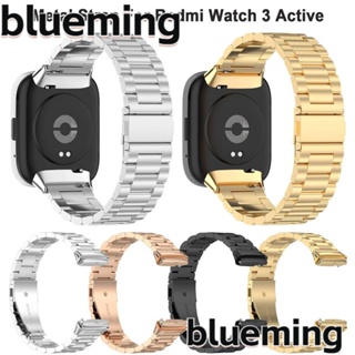 Blueming2 สายนาฬิกาข้อมือสเตนเลส โลหะ แบบเปลี่ยน สําหรับ Redmi Watch 3 Active Smart Watch