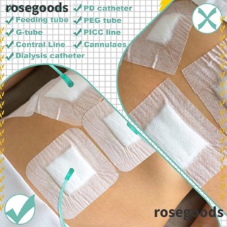 Rosegoods1 แผ่นผ้าพันแผล แบบเปลี่ยน สําหรับป้อนอาหารผู้ป่วย 10 ชิ้น