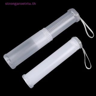 Strongaroetrtu กระบอกรูปร่างอุปกรณ์นักเรียนกล่องดินสอ PP แบบพกพาปรับได้