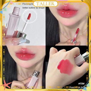 ✧Ready Stcok Cappuvini Dreamy Blue Pink Tube Lip Glaze Pseudo Plain Mirror Water Glass Doodle ลิปสติก Easy To Colour Long Lasting Lip Makeup TALLER