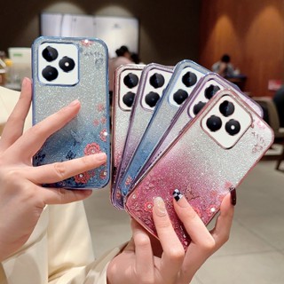 เคสโทรศัพท์มือถือแบบนิ่ม กันกระแทก กันรอยกล้อง ลายกลิตเตอร์ หรูหรา สําหรับ Realme C53 C51 C55 C35 C33 C31 C21Y C25Y C15 C17 hp Realmi Realme 9 8 Pro + Plus 9i Narzo 50 Pro 50A Prime 5G