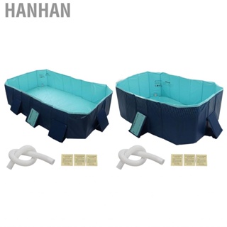 Hanhan Foldable Swimming Pool Folding Oversize Bath Inflation Free For Home NEW